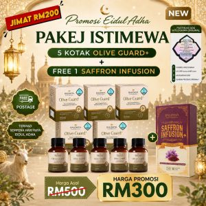 PAKEJ ISTIMEWA 5 BOTOL + 1 SAFFRON
